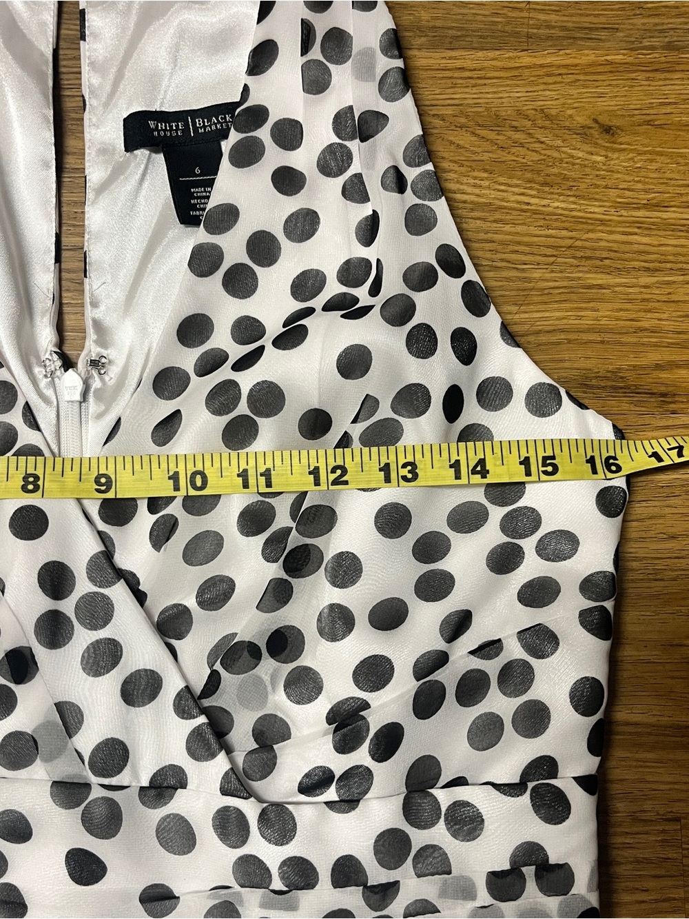 Women’s Polka Dot Halter Dress 1950s Swing Style Feminine Elegant Classic Size 6 - Picture 5 of 11